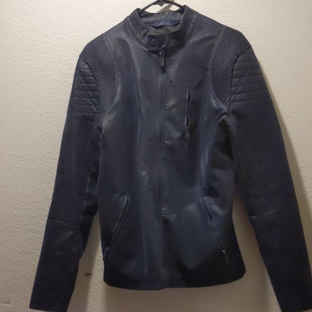 Men's Faux leather Cafe Racer jacket